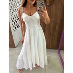 Vestido Longo Branco Mabel