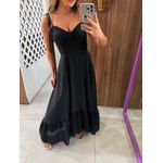 Vestido Longo Preto Mabel 