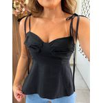Blusa Preta Alças Mia 