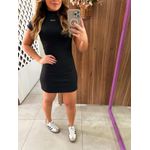 Vestido Preto Slim Gola Alta Colcci