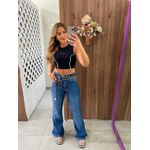 Cropped Preto Slim Contrast Colcci Sport 