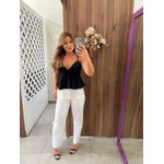 Calça Alfaiataria Branca Joana Colcci