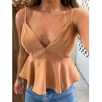 Blusa Nude Peplum 