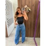 Body de Tule HotFix Preto Dadri
