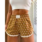 Short Curto Estampado Nude Colcci