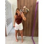 Blusa Comfort Amarração Marrom Colcci CLC