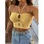 Top Tricot Amarelo Candy Mia