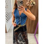 Colete Jeans Escuro Bianca 