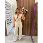 Conjunto Alfaiataria Bege Claro Antonela 