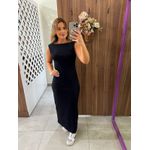 Vestido Midi Decote Costas Preto Colcci