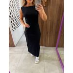 Vestido Midi Decote Costas Preto Colcci