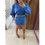 Short Curto Guper Mid Em Nylon Azul Colcci Sport