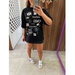 Camiseta Feminina Estampada Preta 1986 Colcci