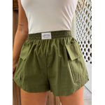 Short Fasion Comfort Com Bolsos Verde Colcci Sport
