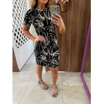 Vestido Estampado Canelado Justo Colcci
