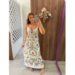 Vestido Cropped Estampado Floresta Doce Farm