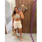Short Em Linho Bege Colcci 