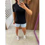 Camiseta Preta Basic Tag Colcci