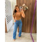 Calça Jeans Reta Cintura Alta Lez a Lez 