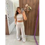 Conjunto Listrado Cinza Metal Lez a Lez 