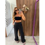 Calça Preta Reta Cintura Alta Lez a Lez