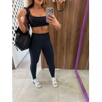 Conjunto Top E Calça Legging Warm Fit Preto Colcci 