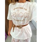 Camiseta Off White Estampada Colcci 