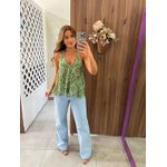 Blusa Estampada Solta Frente Única Colcci 