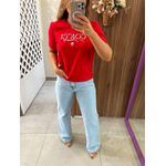 Camiseta Comfort Estampa Em Logo Vermelha Colcci