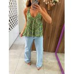 Blusa Estampada Solta Frente Única Colcci 