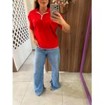 Camisa Polo Canelada Elegance Vermelha Colcci 