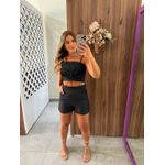 Conjunto Curto Alfaiataria Preto Mavie 