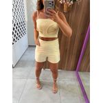 Conjunto Curto Alfaiataria Amarelo Candy Mavie 