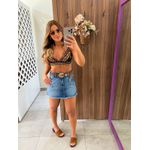 Saia Jeans Curta Barra a Fio Colcci