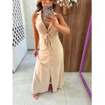 Vestido Longo Nude Santorini