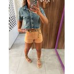Short Sarja Tay Com Barra à Fio Nude Colcci 