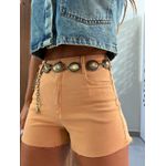 Short Sarja Tay Com Barra à Fio Nude Colcci 