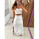 Conjunto Branco Longo Poliana