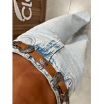 Cinto Couro Caramelo Fivela Dupla 