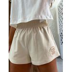 Short Feminino Moletinho Creme Bordado Colcci Sport 