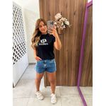 Camiseta Comfort Com Logo Relevo Preta Colcci 