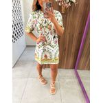 Vestido T-Shirt Básico Estampado Floresta Doce Farm 