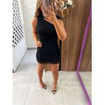 Vestido Curto Tule Preto Vic 