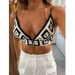 Top Double Estampado Lenço Tropicano Farm