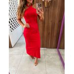 Vestido Midi Vermelho Jade