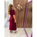 Vestido Midi Decote Quadrado Bordo Colcci 