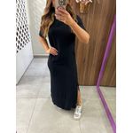 Vestido Longo Comfort Preto Colcci