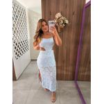 Vestido Midi Aurora Azul