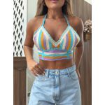 Top Listrado Colors Azul