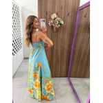 Vestido Estampado Azul Ana